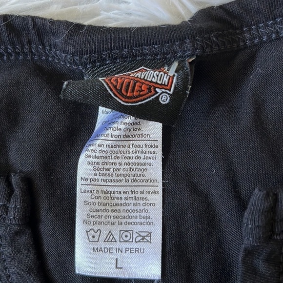 Harley Davidson Motorcycles Barnett Classic Notch Tank top size Large - Picture 3 of 11